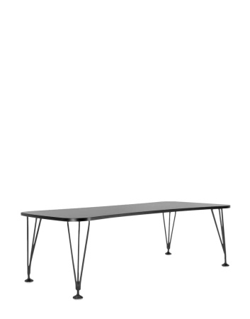 Max 190x90 cm Stół Antracytowy Czarny