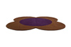 Dywan Orla Kiely Flower Spot CHESTNUT/VIOLET 158401