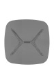 Blast Square Table Gray/Chrome