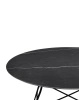 Glossy Marble Round Ø118 cm Black Marquina Table
