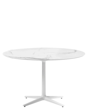 Multiplo Round Ø118 cm Stół Biały Biały