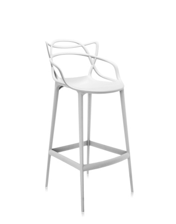 Masters Stool 75 cm Stołek Barowy Biały