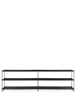 Trays 240 cm x 40 cm Regał Czarny