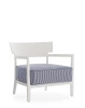 Cara Mat Outdoor Armchair White Blue