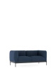 Asia Sofa Two-Seater (Cotone Plain) Niebieski