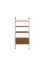 Adam Wood with Container 1 Bookcase Dark Wood