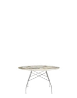 Glossy Round Ø128 cm Symphonie Chrome Table