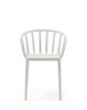 Venice Mat Chair White Matte