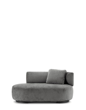 K-Waiting Dormeuse Chenille Lounger Gray