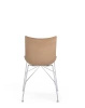 P/Wood Slatted Ash Krzesło Jasne Drewno Chromowany FSC™