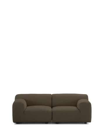 Plastics Duo Two-Seater Orsetto Sofa Brown