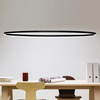 Nemo Ellisse Major Downlight Pendant Lamp 3000 K Black