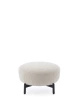 Lunam Curly pouf White