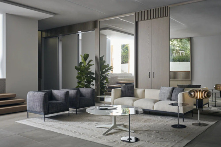 Asia Sofa Three-Seater (Bouclè) Szary
