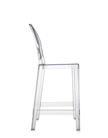 One More 65 cm Bar Chair Transparent