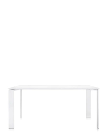  Four Rectangular 158x79 cm Stół Biały Biały