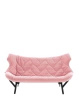 Foliage Velvet Sofa Czarny Różowy