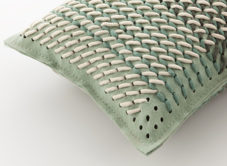 Gan Canevas Geo Rect Green Pillow