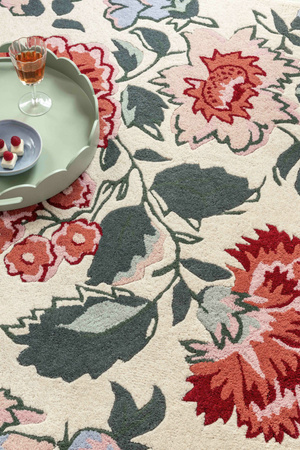 Laura Ashley Wendling Floral Poppy Red Carpet 083100