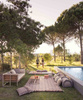 Gan Garden Layers Diagonal Almond-Peach Carpet