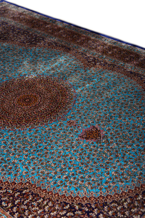 Iran Ghom Harir Silk Carpet 100x150 79673