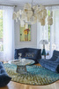 Toulemonde Bochart Apidea Bleu Vert carpet