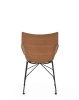 Q/Wood Soft Krzesło Ciemne Drewno Niebieski FSC™