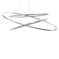 Nemo Ellisse Triple 3000 K Polished Aluminum Pendant Lamp