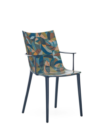 H.H.H. Graphic Impression Chair Blue Ink-Ochre
