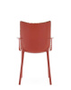 H.H.H. Upholstered Fabric Chair Rust Lacque