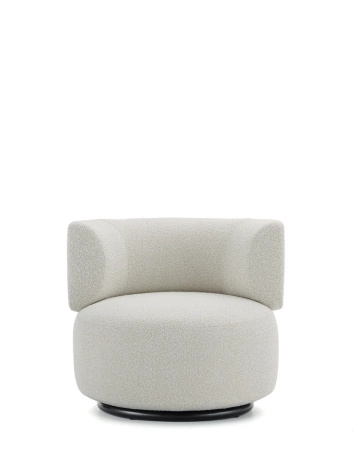 K-Waiting Bouclè Armchair White