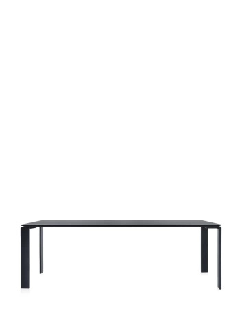  Four Soft Touch 223x79 cm Table Black Black