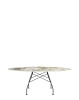 Glossy Marble Oval 192x118 cm Symphonie Black Table