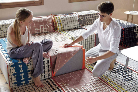 Gan Bandas Turquoise Carpet