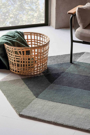 Gan Diamond Wool Blue-Brown Carpet