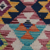 Wool kilim afghan rug multicolored 100059 125x88