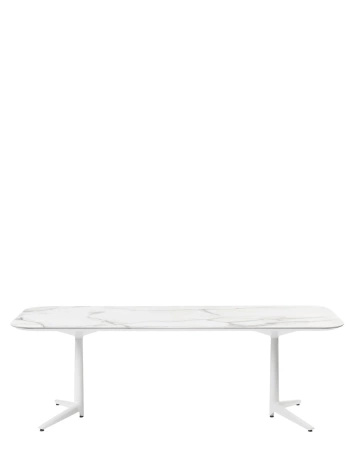 Multiplo XL Rectangular 237x100 cm Stół Biały Biały