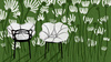 Alice's Flowers Poduszka Niebieski Kropki