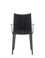 H.H.H. Leather Chair Black