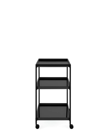 Trays 80 cm x 40 cm Trolley Black