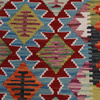 Wool kilim afghan rug multicolored 100365 140x100