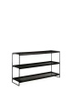 Trays 140 cm x 40 cm Regał Czarny