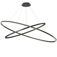 Nemo Ellisse Double Mega 3000 K Pendant Lamp Black