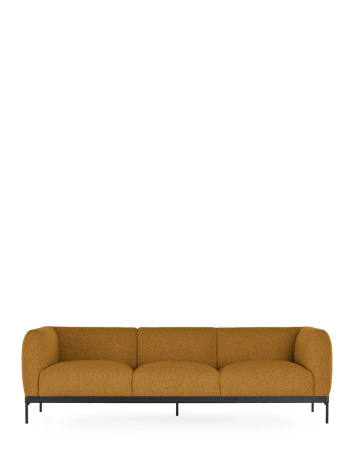 Asia Sofa Three-Seater (Bouclè) Mustard