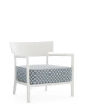 Cara Outdoor Liberty Obi Check Armchair White Blue