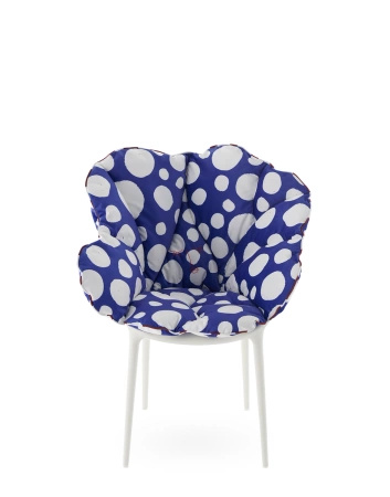 Alice's Flowers Pillow Blue Dots