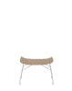 S/Wood Basic Veneer Footrest Light Wood Chrome FSC™