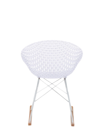 Smatrik Dondolo Chair Transparent Chrome Plated