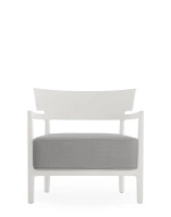 Cara Mat Outdoor Armchair White Gray