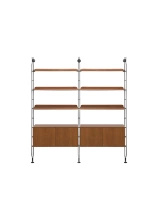 Adam Wood with Container 2 Bookcase Dark Wood